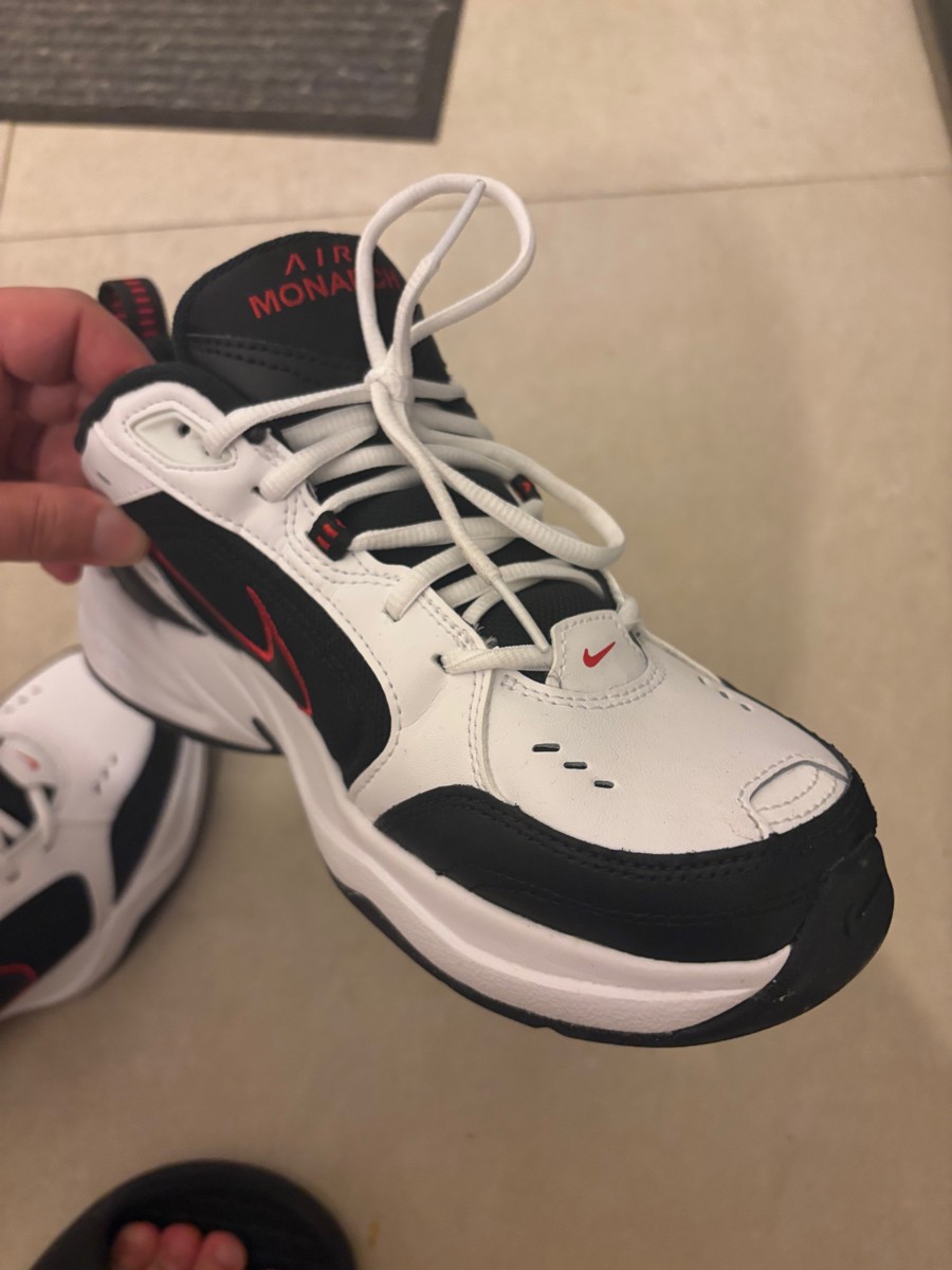 custom review-Nike Air King 4 Белый Черный Varsity Красный Низкий Топ Повседневный Унисекс Черный Белый