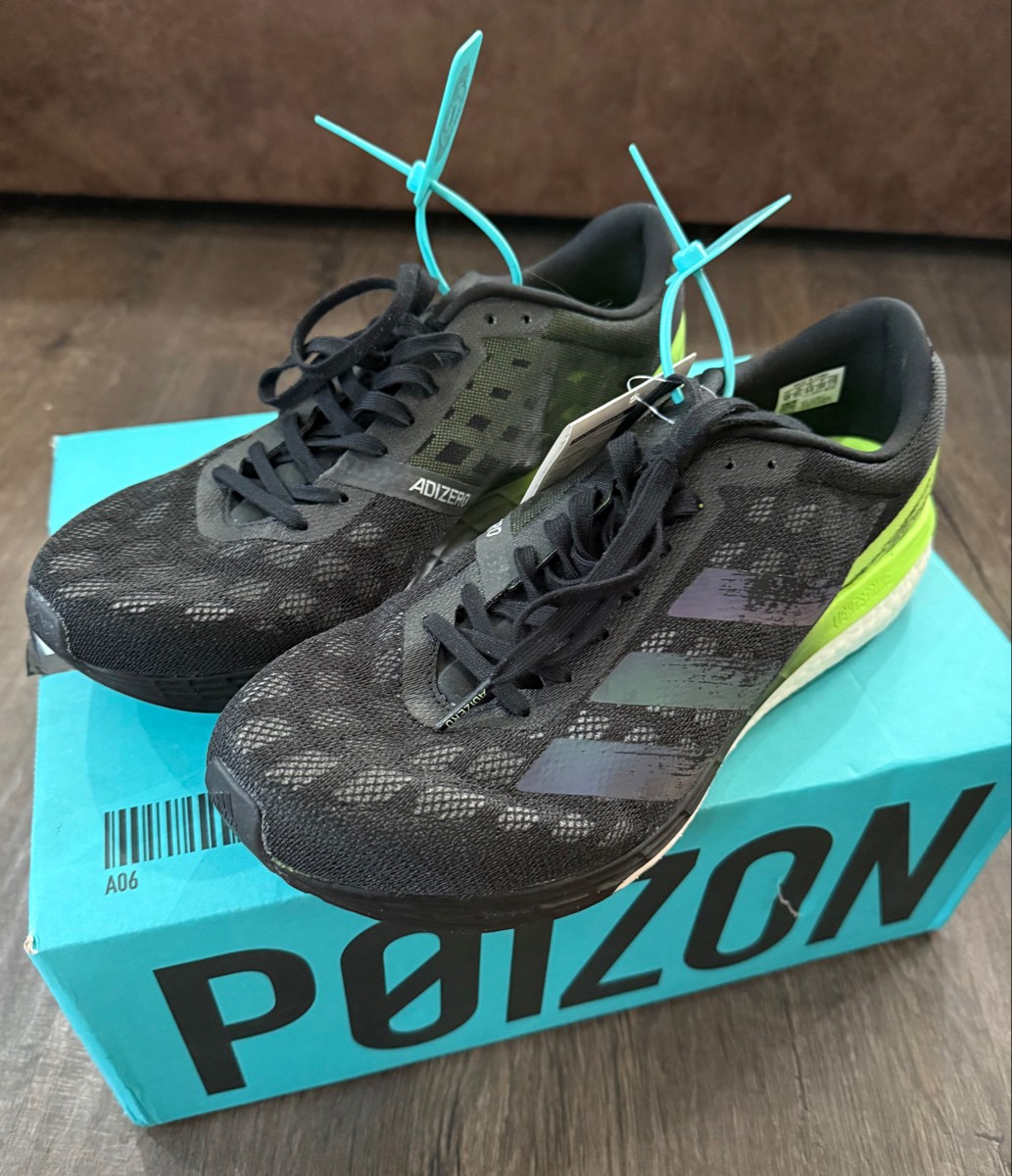 custom review-Adidas Adizero Boston 9 Низкий Топ Обувь для Беговых Тренировок на Длинные дистанции Мужская Черная Зеленая