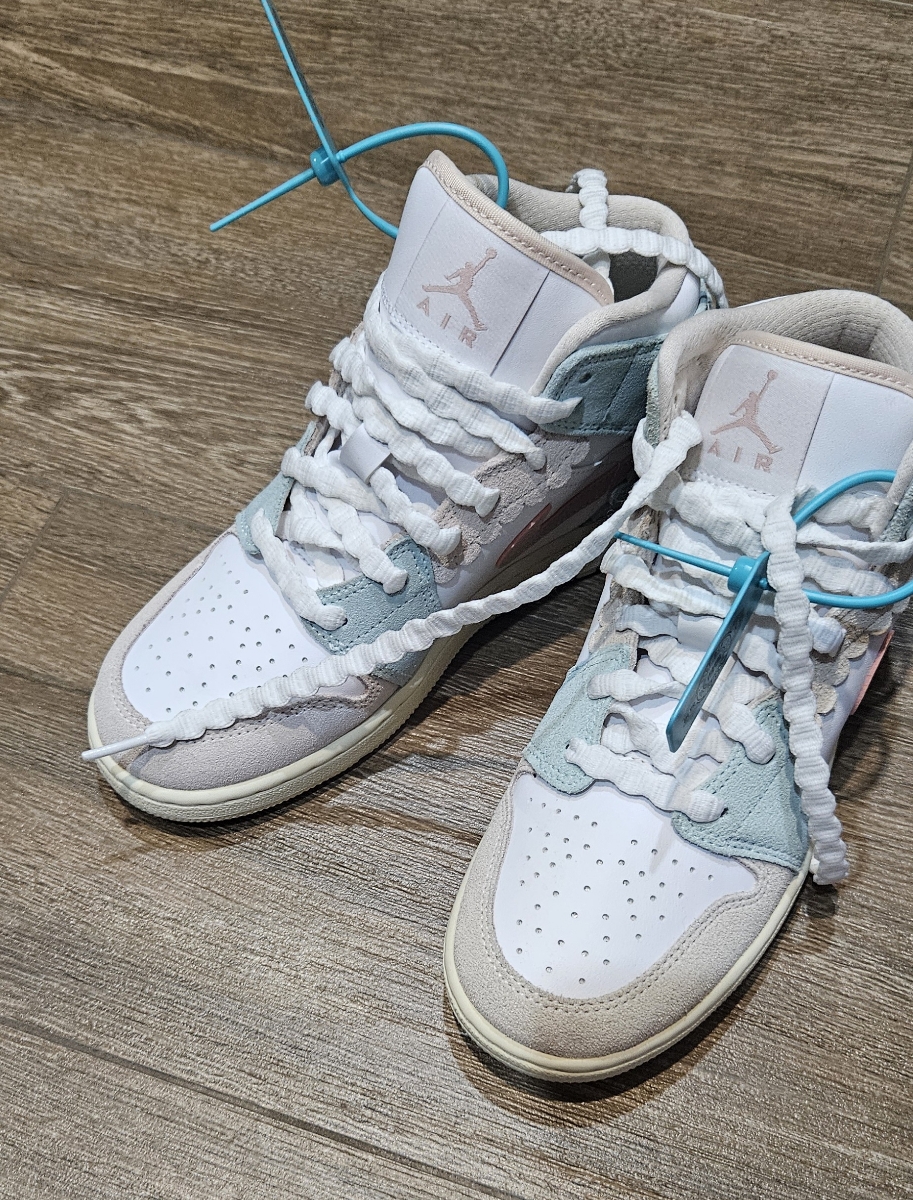 custom review-JORDAN Air Jordan 1 Детская баскетбольная обувь MID Топ Унисекс