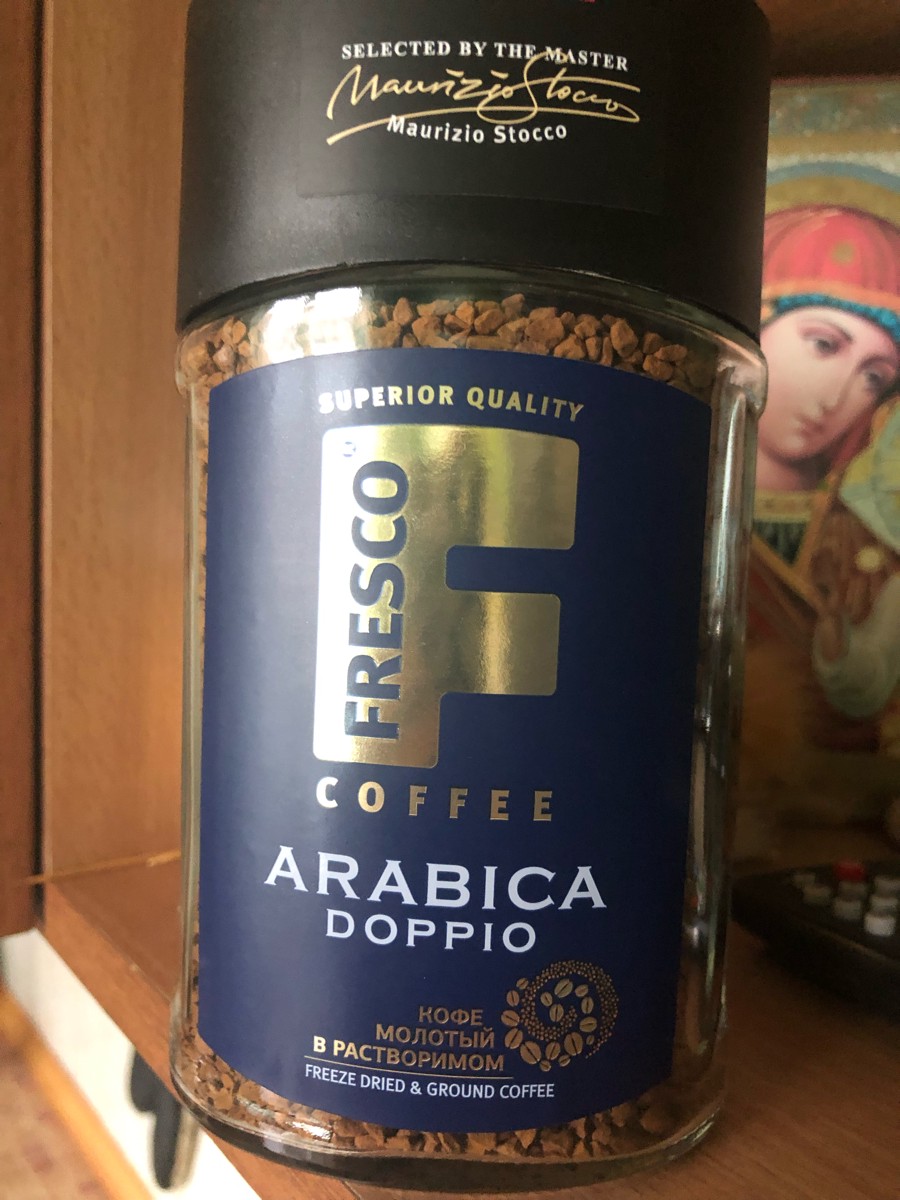 Кофе fresco doppio 100г. Кофе fresco Arabica doppio. Кофе Фреско Арабика доппио. Fresco Arabica doppio 190 грамм.