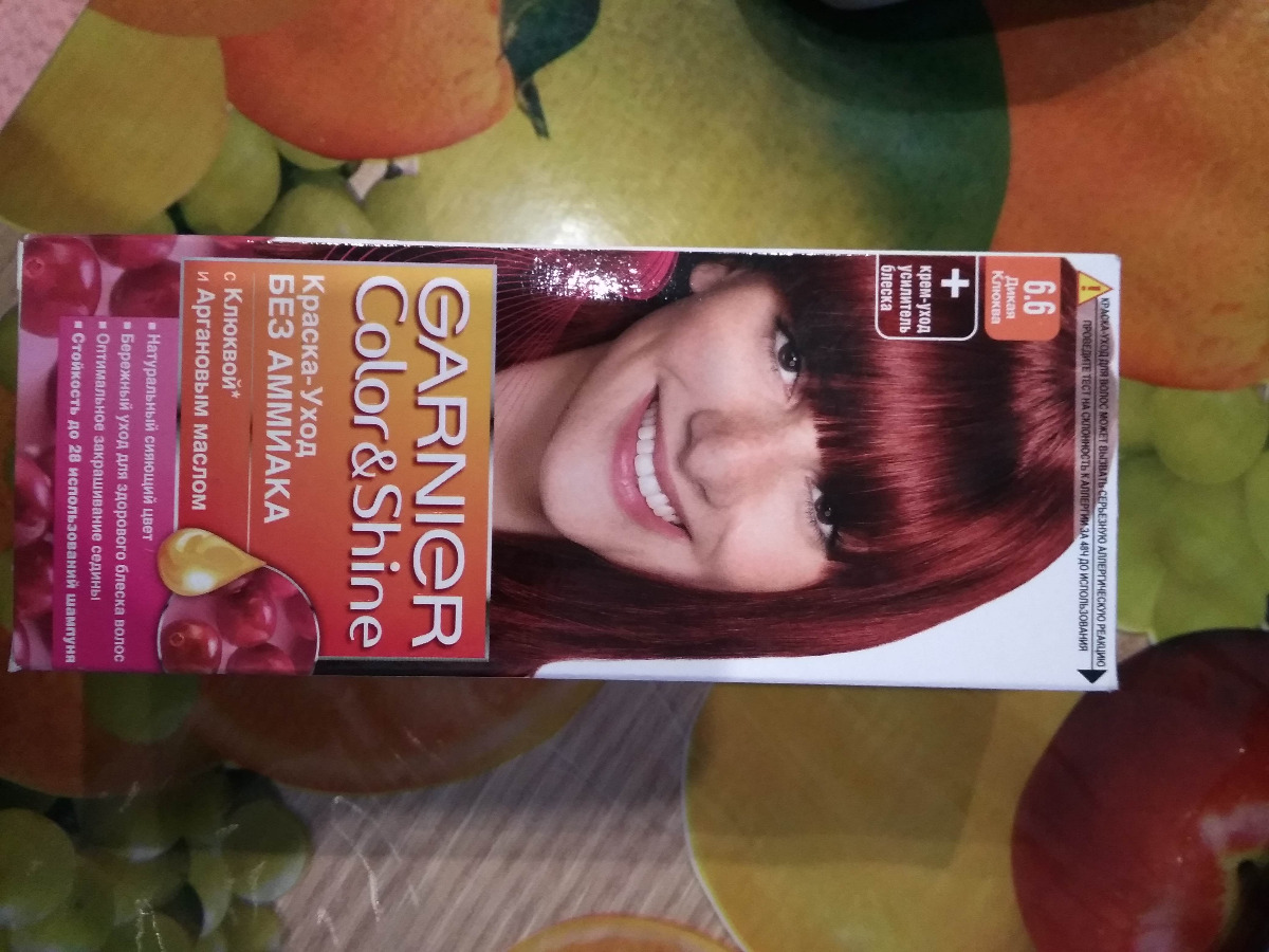 Краска для волос garnier color shine 5 5 сочная вишня