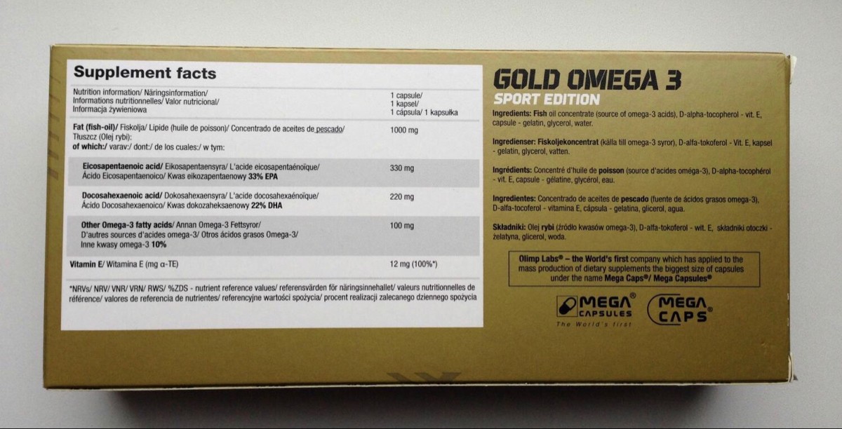 Omega 3 gold капсулы