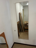Декоративное интерьерное зеркало в раме большое прямоугольное на стену в спальню, TODA ALMA 160х50 см. Беленый дуб #40, Даниил В.