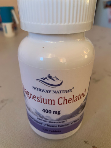 Norway Nature, Magnesium Chelated 400 mg "Магний Хелат", 120 таблеток ...