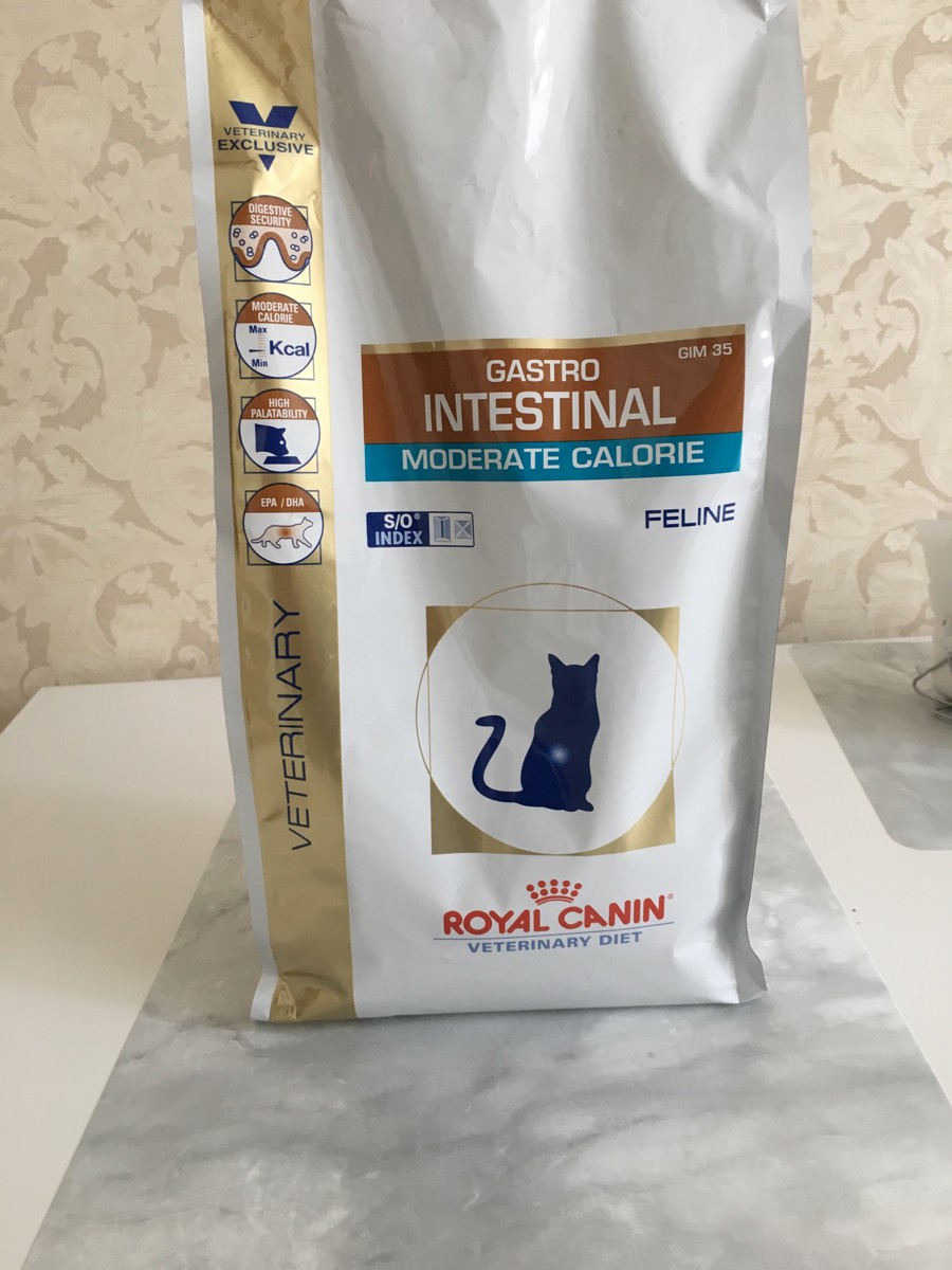 Роял канин гастро. Royal Canin Gastro intestinal moderate Calorie для кошек. Диетический Royal Canin 