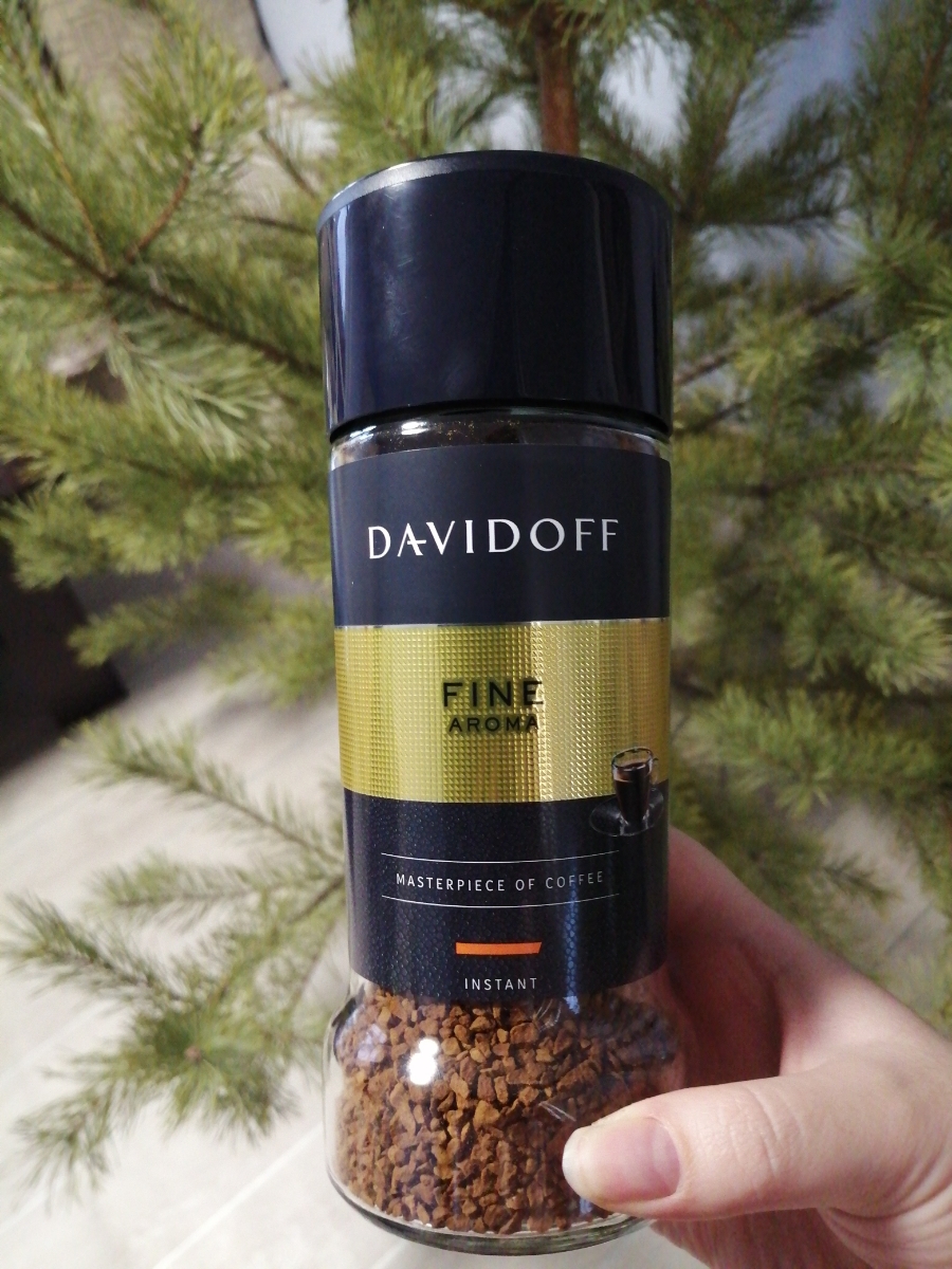 Кофефайн. Кофе Файн. Подарочный набор кофе Davidoff Fine Aroma молотый 250 гр.+растворимый 100гр..