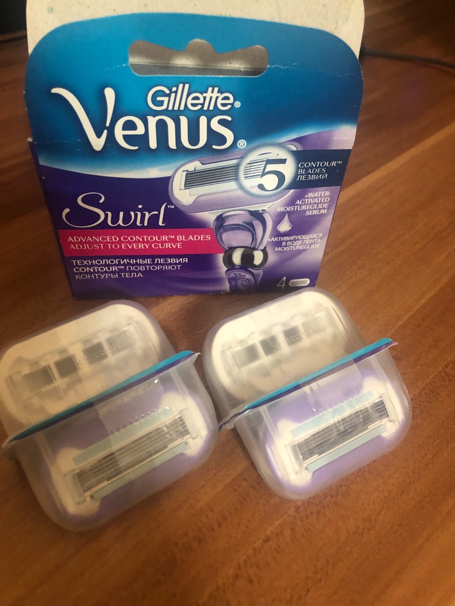 Gillette venus swirl сменные кассеты для бритья 2шт