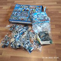 Конструктор LX Полицейский участок, 894 детали подарок для мальчика, большой набор сити, лего совместим, совместим с Lego City #7, виктор п.