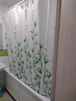 Штора для ванной комнаты и душа текстильная водоотталкивающая 180х200 см полиэстер / штора тканевая в ванну #78, Назарова Мария