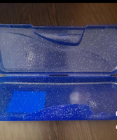 Пенал Prof-Press синий, прозрачный с блестками, пластик #2, Олеся Е.