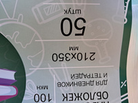 Обложки для дневников и тетрадей плотные 50шт, 210х350 мм, 100мкм #29, Елизавета О.