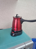 Турка для кофе MARTA MT-2143, турка электрическая корпус сталь 500мл, бордовый гранат #8, Рузана Д.