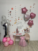 Сердце шар именное, фольгированное, розовый градиент, с надписью (с именем) для дочки "Любимая доченька Кира" #8, Ольга Т.