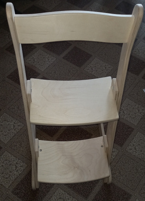 Растущий стульчик для кормления деревянный