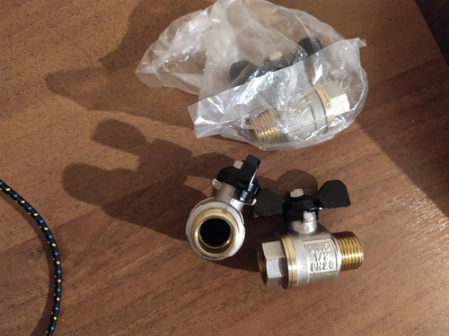 Шаровый вентиль HANSBERG HB-240L 1/2 гайка-штуцер, \"бабочка\" - купить ...