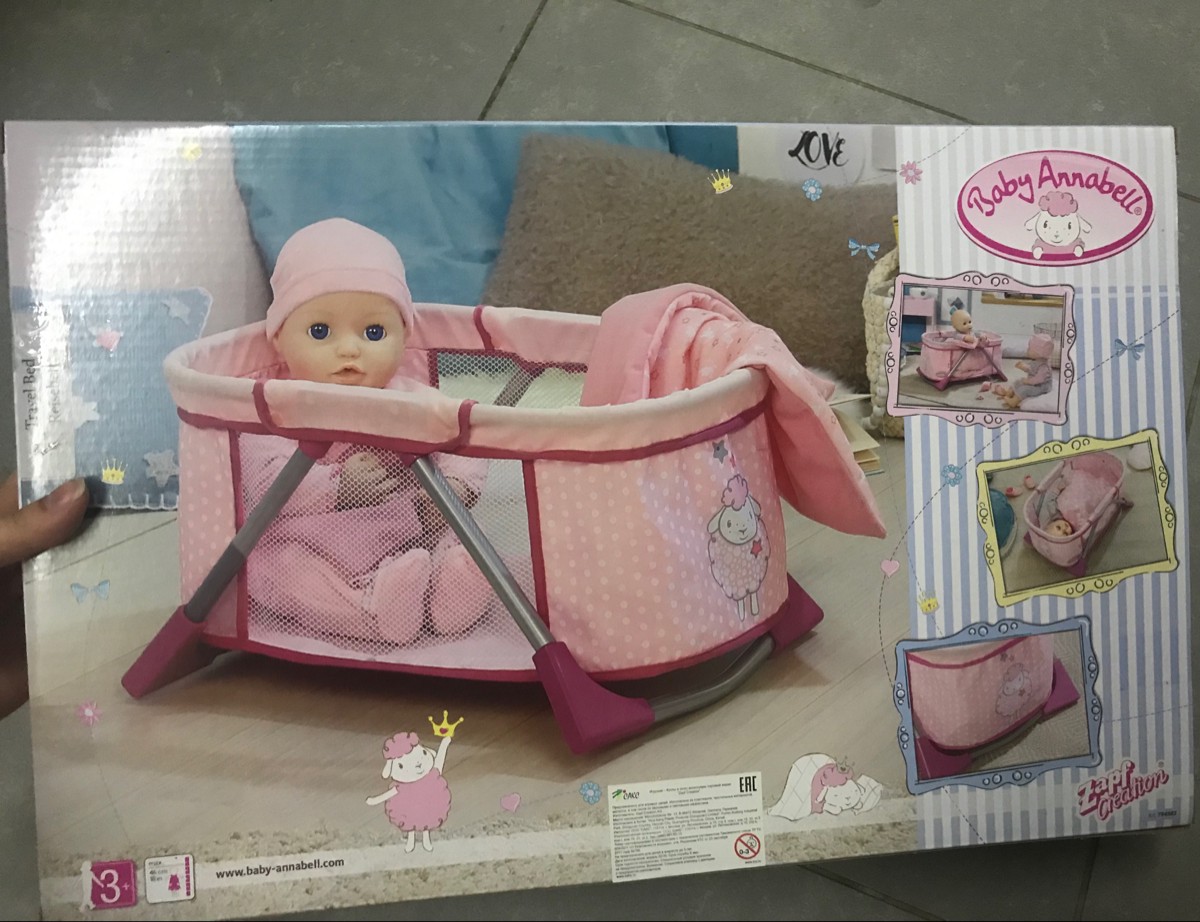 Zapf creation кровать для куклы baby born 824 399