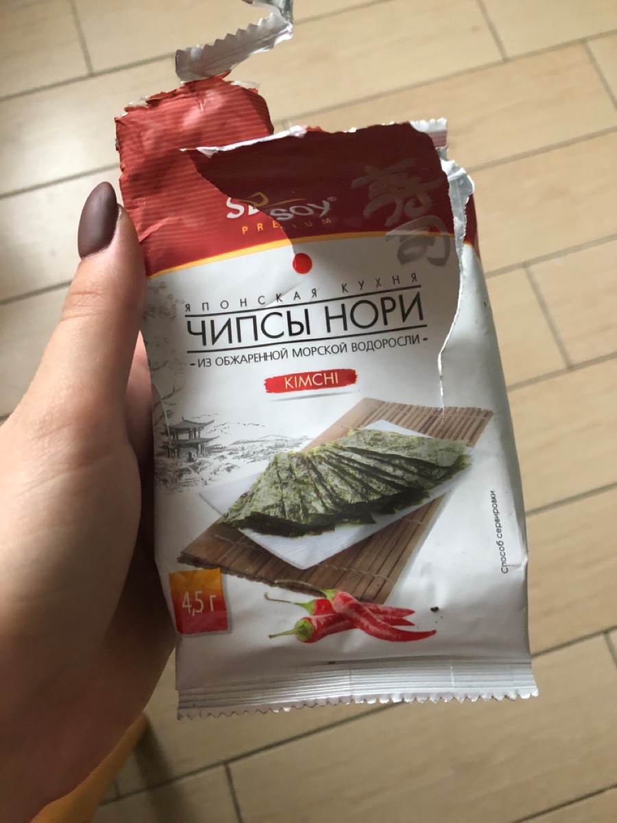 Сэн сой чипсы нори Kimchi