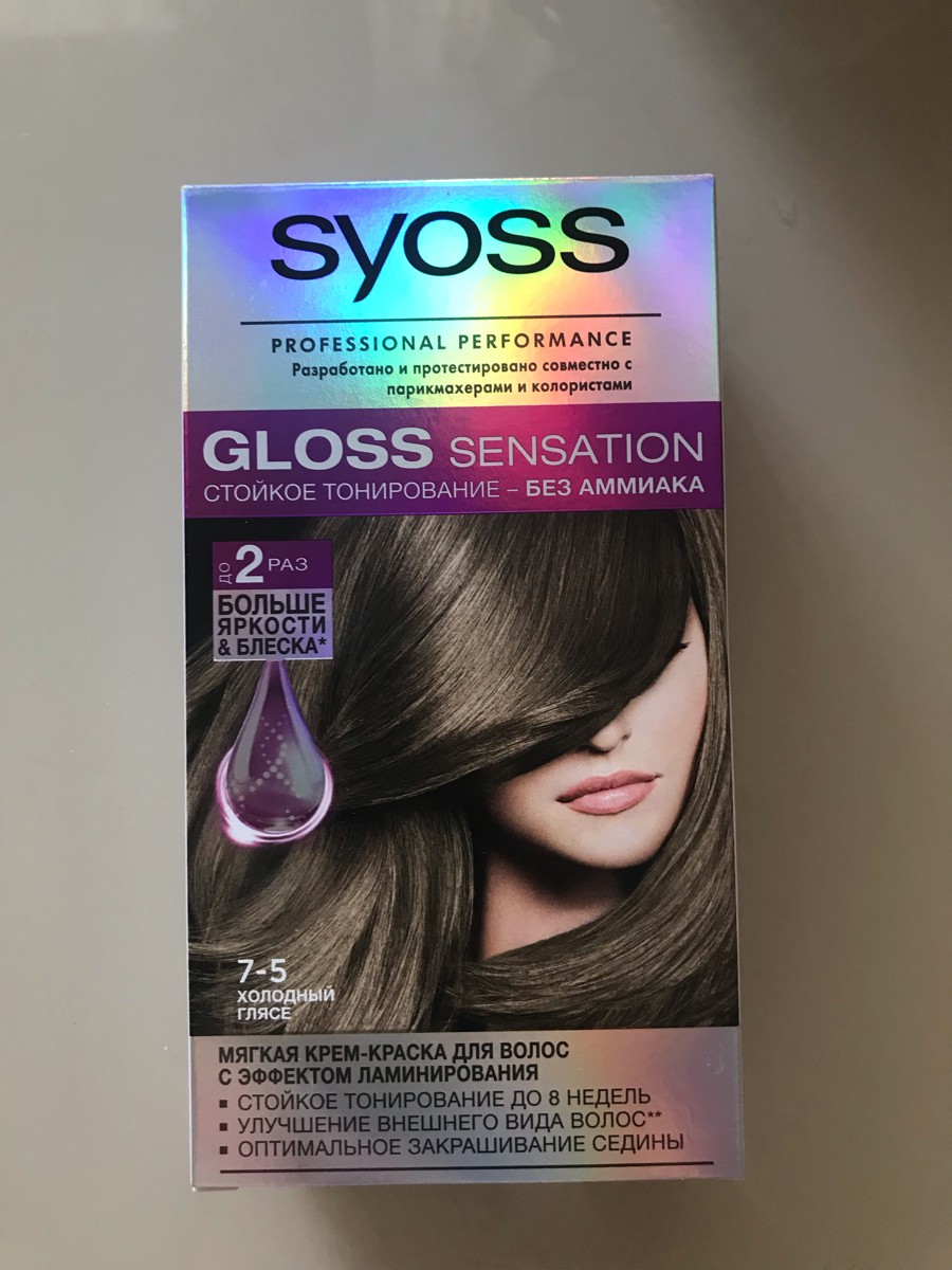 Краска для волос syoss gloss sensation тон 1-1 черный кофе