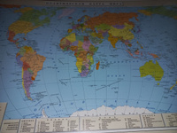 Коврик на стол attache политическая карта мира