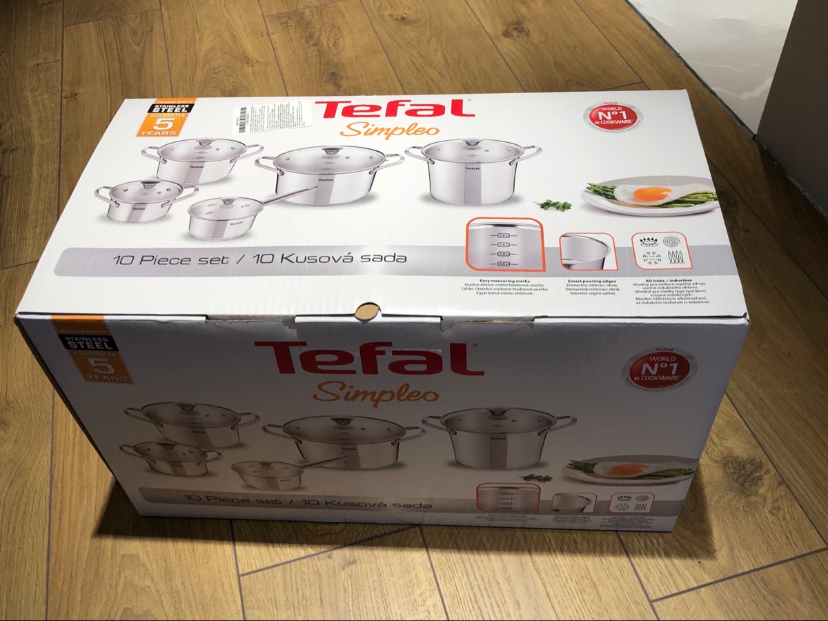 Tefal x series 75. Набор посуды Tefal simpleo b907sa74, 10 предметов. Набор кастрюль Tefal 