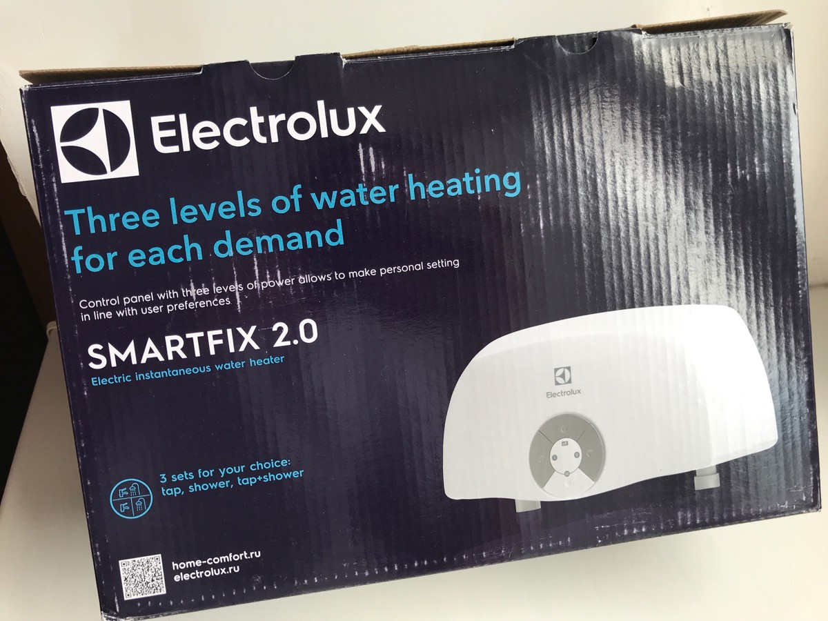 Electrolux smartfix 2.0 s 3.5 квт. Водонагреватель проточный для душа Electrolux Smartfix 2.0 s 3.5 КВТ.