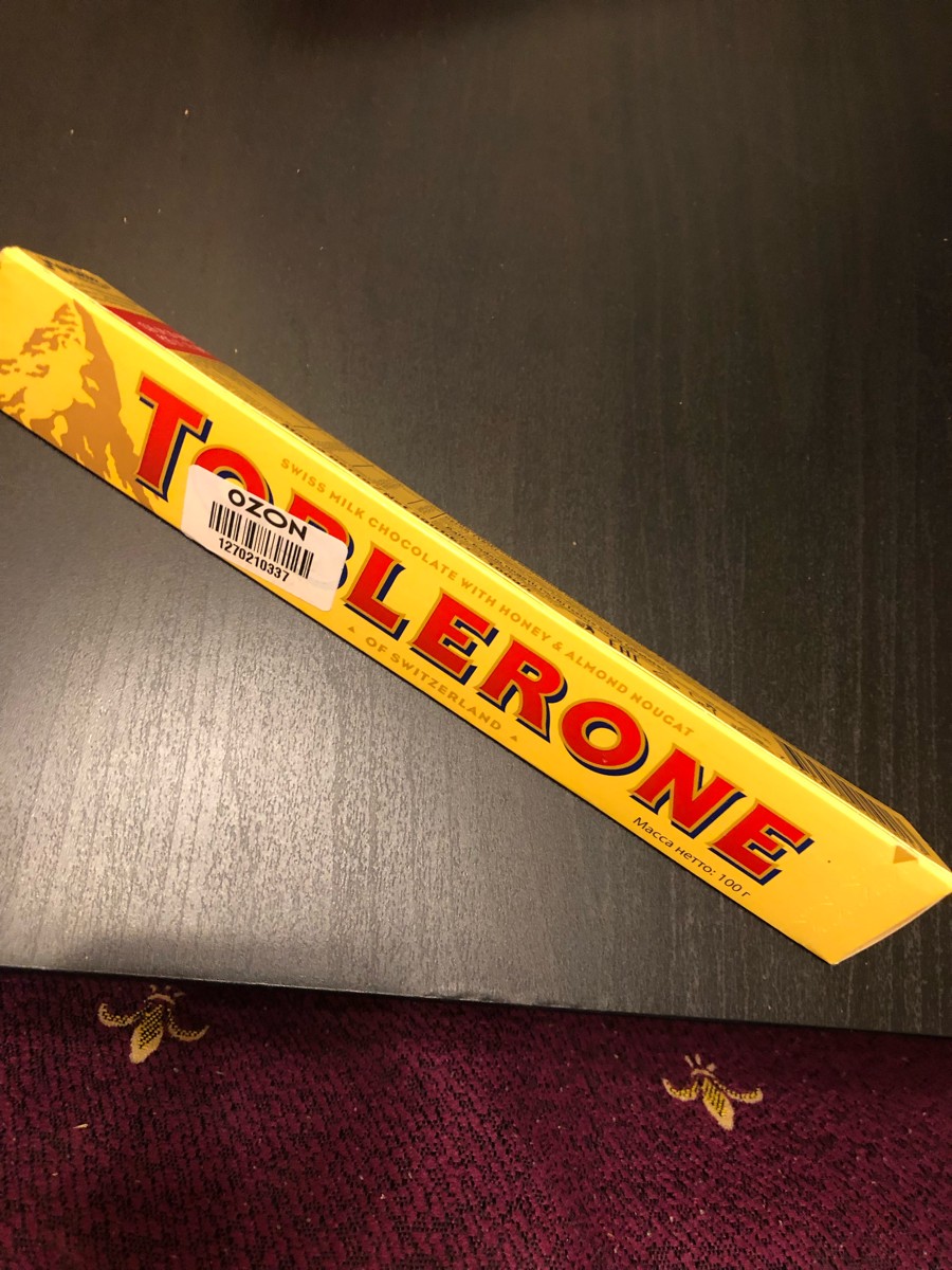 Toblerone шоколад молочный с медово миндальной нугой 100г