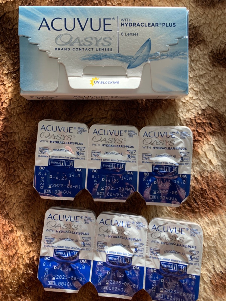 ACUVUE Контактные линзы O, 6 шт., 4.50 / 8.4