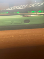 Силиконовый чехол для смартфона Silicone Case на iPhone 12 / Айфон 12 с логотипом, мятный #5, Константин П.