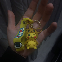 Брелок резиновый для ключей Pokemon (Pikachu with Eevee Hood) #3, Артём З.