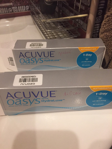 Acuvue oasys 0.75. Линзы Acuvue 1day Oasys with Hydraluxe Astigmatism есть ли упаковки 90 шт.