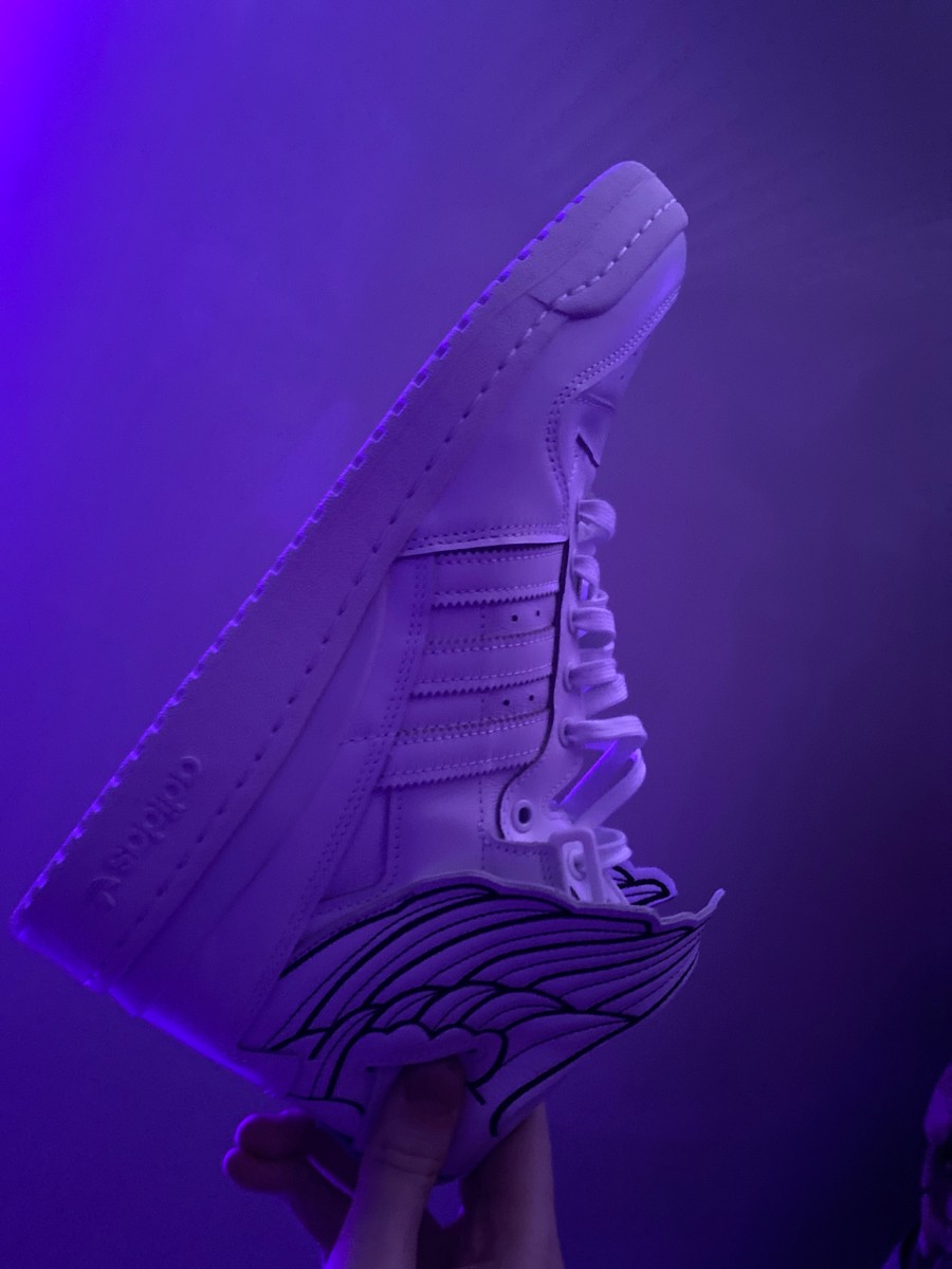 custom review-JEREMY SCOTT x adidas originals FORUM High Wings 4,0 High Top Скейтборд Кроссовки Унисекс Белый Черный