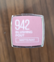 MAYBELLINE NEW YORK Помада для губ Color Sensational, 942 Blushing Pout Нежный шепот, 4.4 г #61, Кабешова Н.