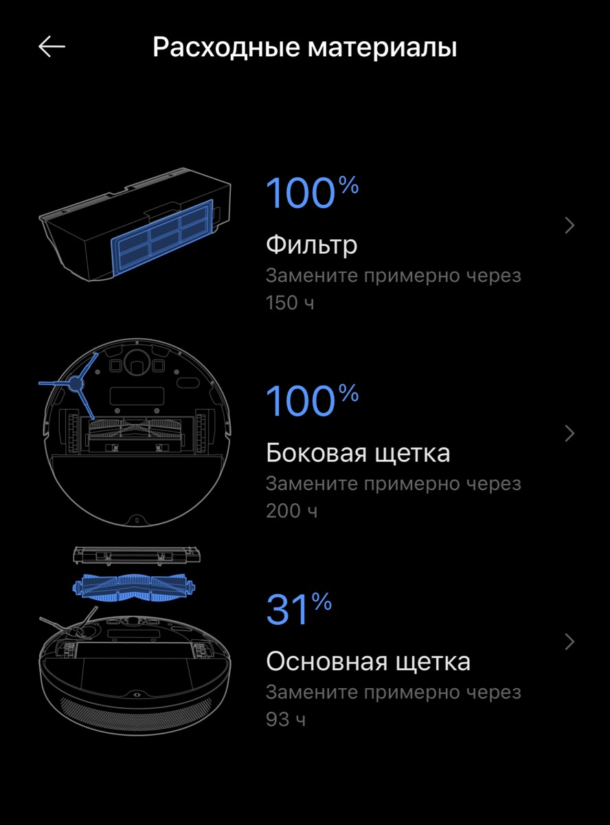 Все подошло, только по основной щетке износ 70%, сбросила настройки, ничего не изменилось