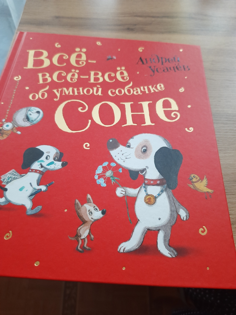 Очень люблю мультфильм про собачку Соню. Взяла книгу для внучки. Надеюсь ей тоже понравится. Страницы плотные, рисунки красивые, а сюжет очень подходящий для малышей. Рекомендую всем, кто хочет воспитать своих детей добрыми и чуткими.