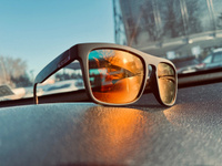 Очки солнцезащитные мужские поляризационные с чехлом футляром KDEAM #133, Алексей М.