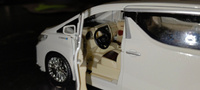 Машинка металлическая Toyota ALPHARD инерционная модель Тойота черная 1:24 длина 20см, со сетом и звуком #7, Дмитрий М.