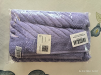 Полотенце-коврик махровое для ног TM TEXTILE 50x70 светло-фиолетовый 101, 1шт.,плотность 700 #53, Лариса