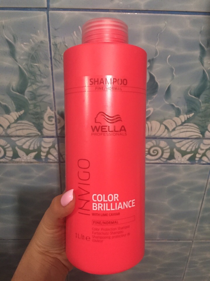 Wella brilliance бальзам для окрашенных нормальных и тонких волос 1000 мл