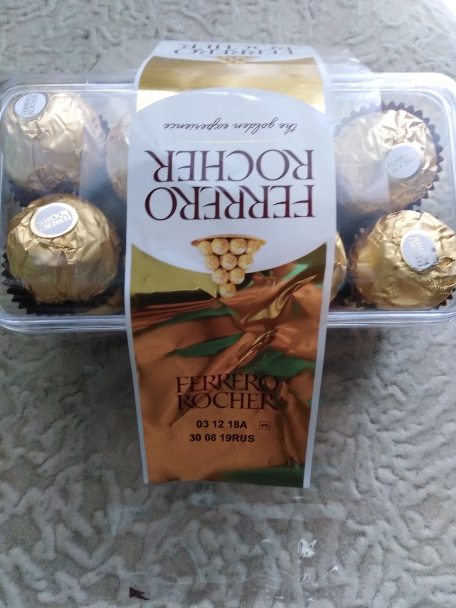 Rocher конфеты Ferrero 350г хрустящие