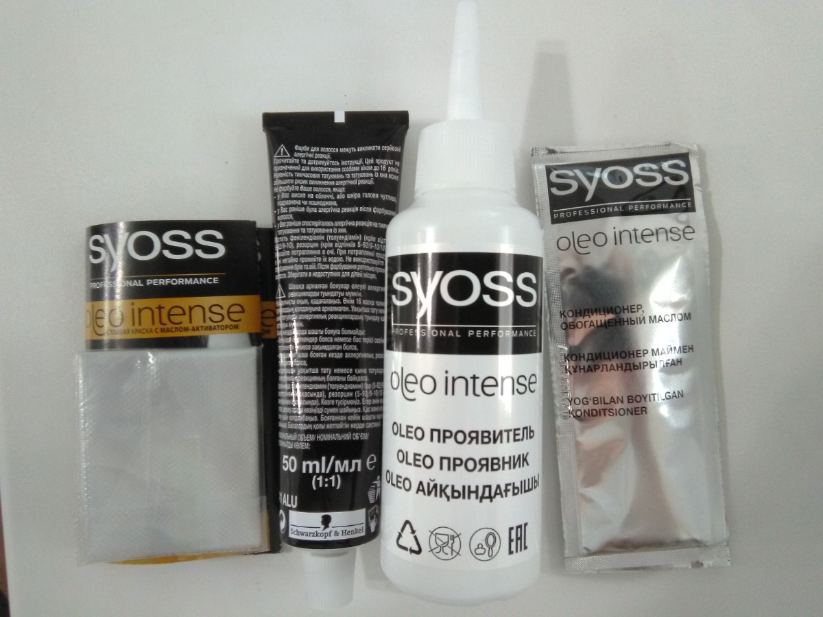 Краска для волос oleo intense 10-55 платиновый блондин syoss