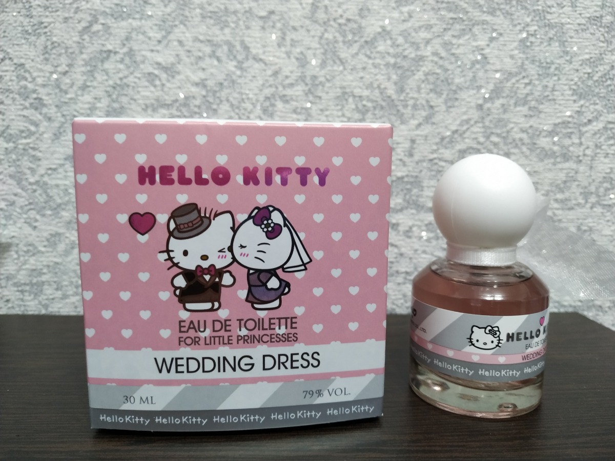 Хелло отзывы. Hello Kitty Wedding Dress туалетная вода. Духи hello Kitty Wedding Dress. Hello Kitty Wedding духи детские отзывы. Детская туалетная вода Китти Wedding Dress отзывы.