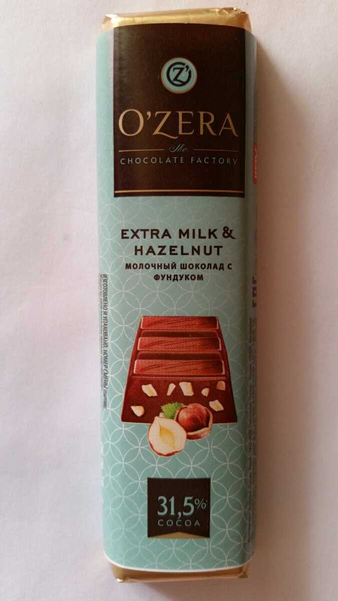 Шоколад Ozera Extra Milk Hazelnut 90г