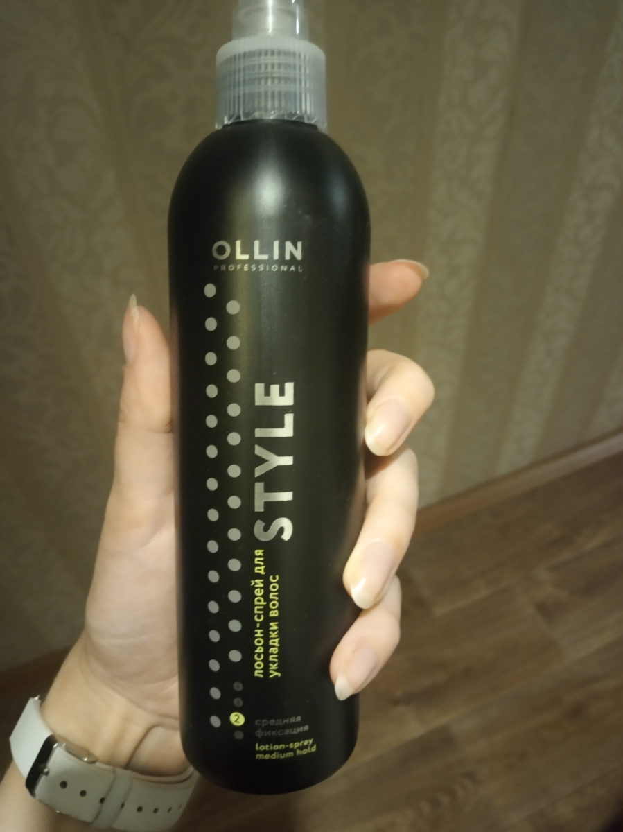 Лосьон-спрей для укладки волос средней фиксации ollin lotion-spray medium