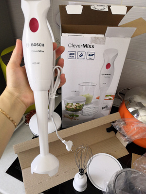 Bosch clevermixx 300w как разобрать 472 отзыва на Bosch Погружной блендер CleverMixx MSM14500, белый от покупателей 