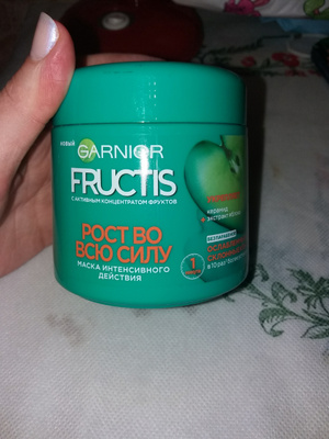 Garnier маска для волос fructis рост во всю силу для ослабленных волос склонных к выпадению