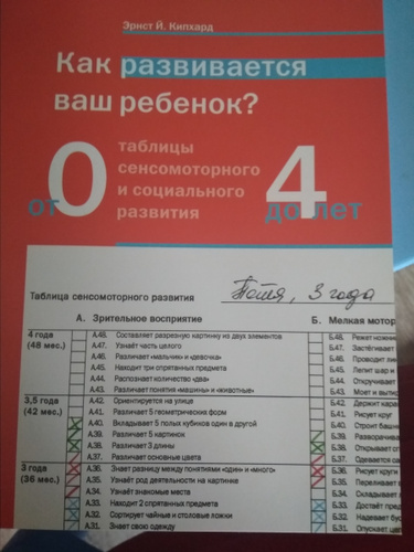 Кипхард как развивается ваш ребенок. Таблицы Кипхарда с пояснениями. Таблица сенсомоторного развития от 0 до 4. Кипхард книга.