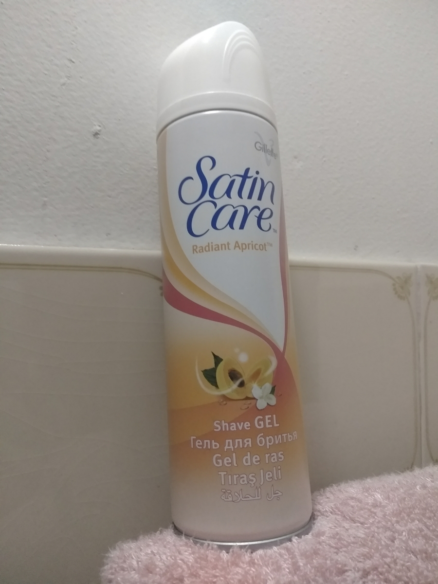 Satin care гель для бритья для женщин radiant apricot 200мл