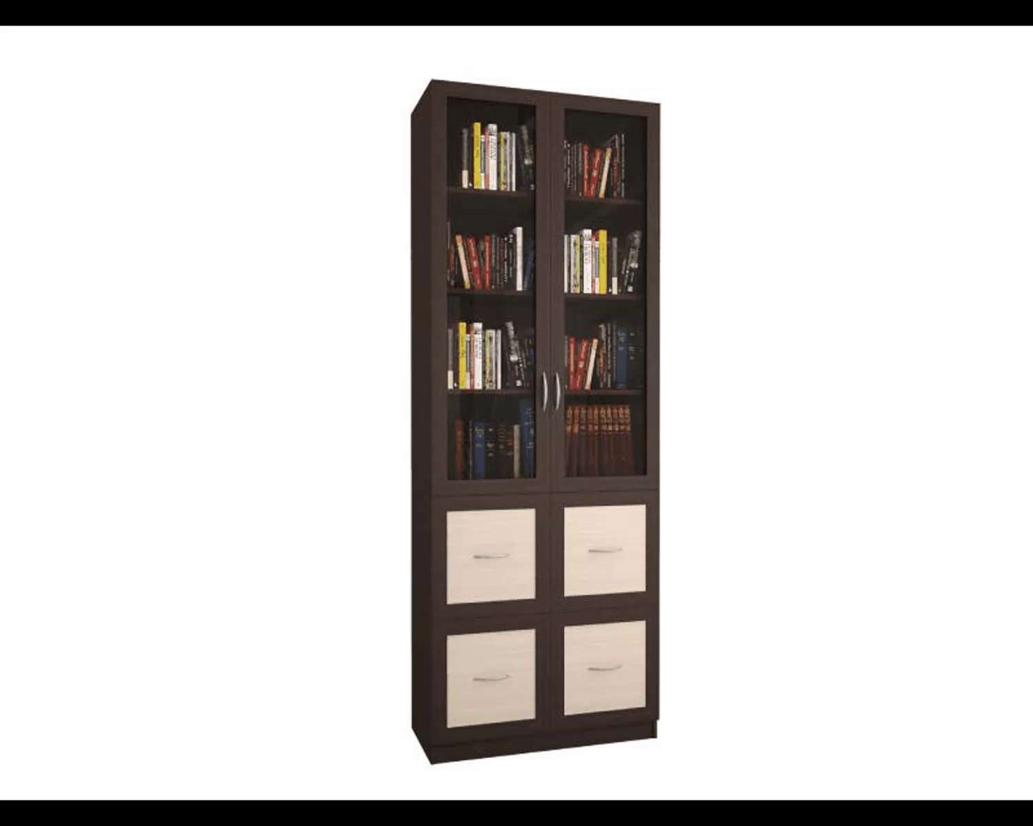 Столплит книжный шкаф со стеклянными дверцами